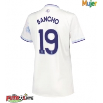 Camiseta Aston Villa Jadon Sancho #19 Tercera Equipación para mujer 2025-26 manga corta
